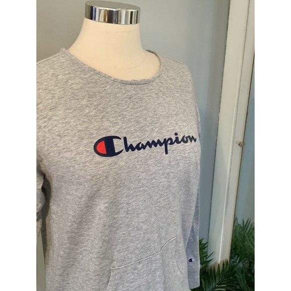 women’s champion logo pull over kangaroo pocket size small - Picture 2 of 10